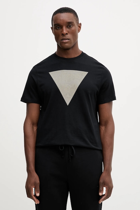 Хлопковая футболка Guess, черный
Хлопковая футболка Guess, черный