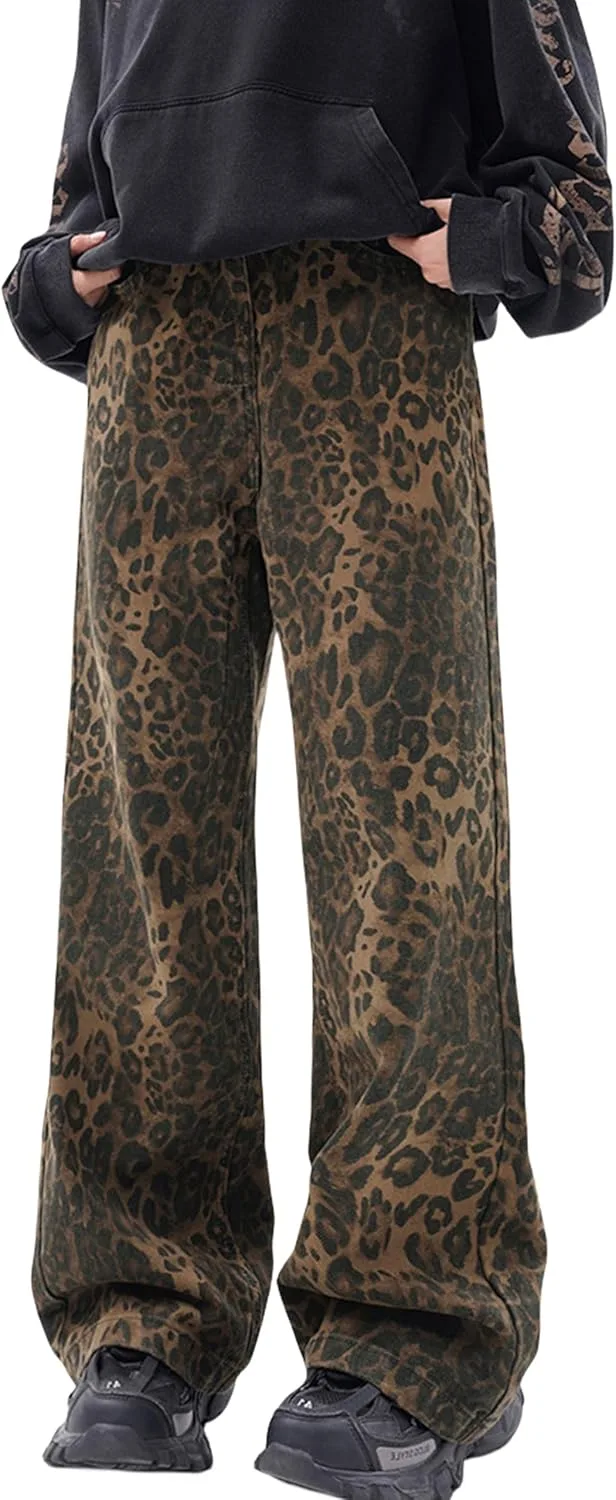 Y2k джинсы Leopard с широкими штанинами POOPMOOM
Y2k джинсы Leopard с широкими штанинами POOPMOOM
