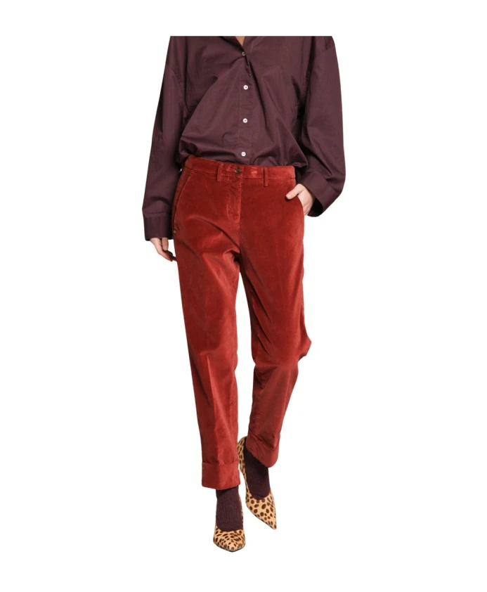 Бархатные брюки-чиносы морковного кроя Mason'S, красный
Бархатные брюки-чиносы морковного кроя Mason'S, красный