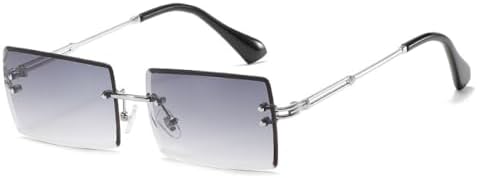 Солнцезащитные очки без оправы для женщин, маленькие прямоугольные солнцезащитные очки для женщин, модный стиль, защита от ультрафиолета UV400, черные, серые, розовые MTZJH, C9silver-gray
Солнцезащитные очки без оправы для женщин, маленькие прямоугольные солнцезащитные очки для женщин, модный стиль, защита от ультрафиолета UV400, черные, серые, розовые MTZJH, C9silver-gray