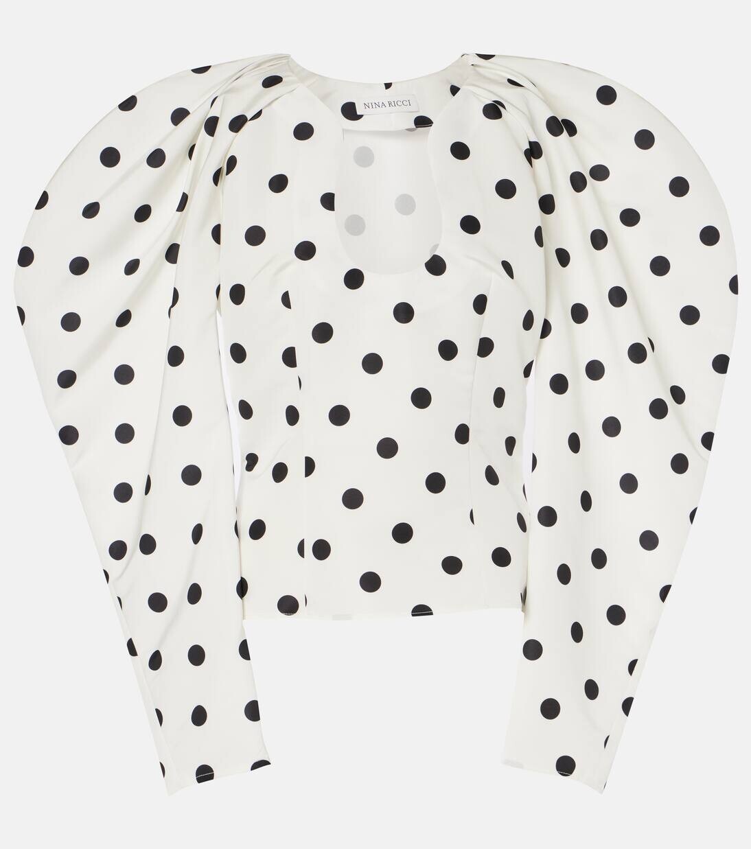 Топ из тафты в горошек Nina Ricci, цвет white with black dots
Топ из тафты в горошек Nina Ricci, цвет white with black dots