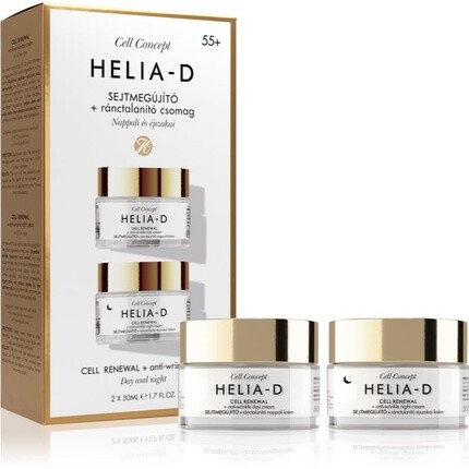 Helia-D Cell Concept Cell Renewal Anti-Wrinkle 55 Set - Дневной и ночной крем против морщин 250мл Helia-Dset
Helia-D Cell Concept Cell Renewal Anti-Wrinkle 55 Set - Дневной и ночной крем против морщин 250мл Helia-Dset