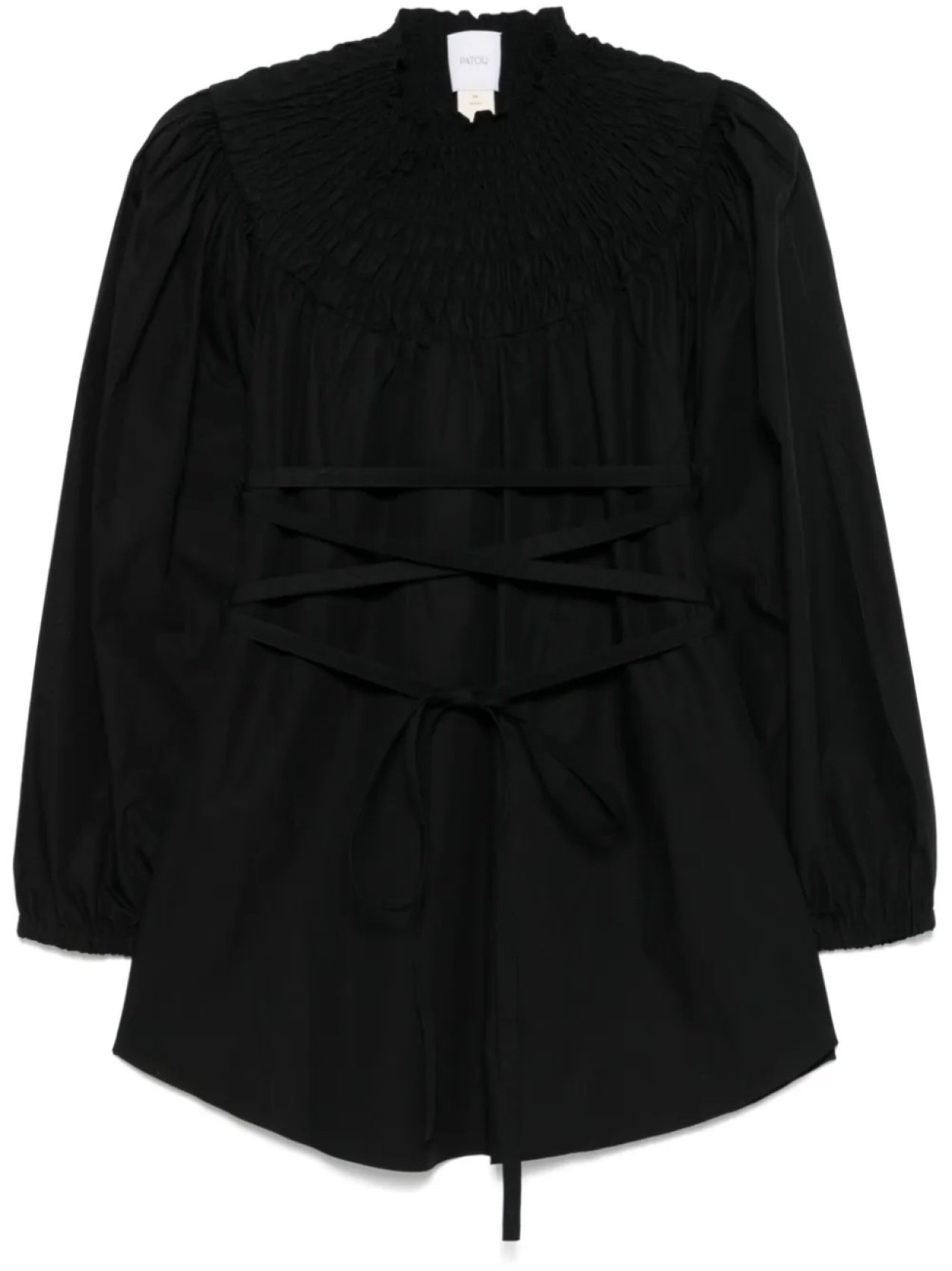 Patou блузка со сборками, черный
Patou блузка со сборками, черный