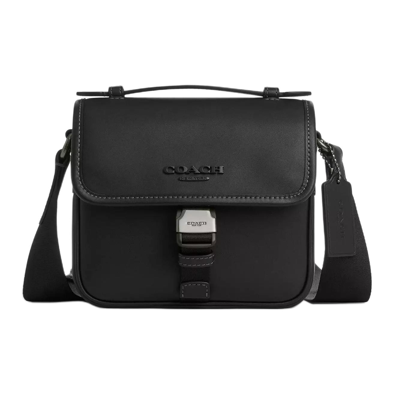 Coach Сумка через плечо RACER из телячьей кожи, маленькая, мужская, черная
Coach Сумка через плечо RACER из телячьей кожи, маленькая, мужская, черная