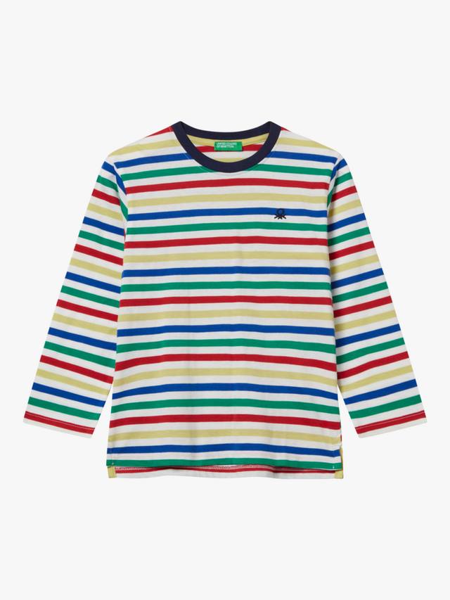 Детская хлопковая футболка с длинным рукавом в полоску Benetton, Multi
Детская хлопковая футболка с длинным рукавом в полоску Benetton, Multi