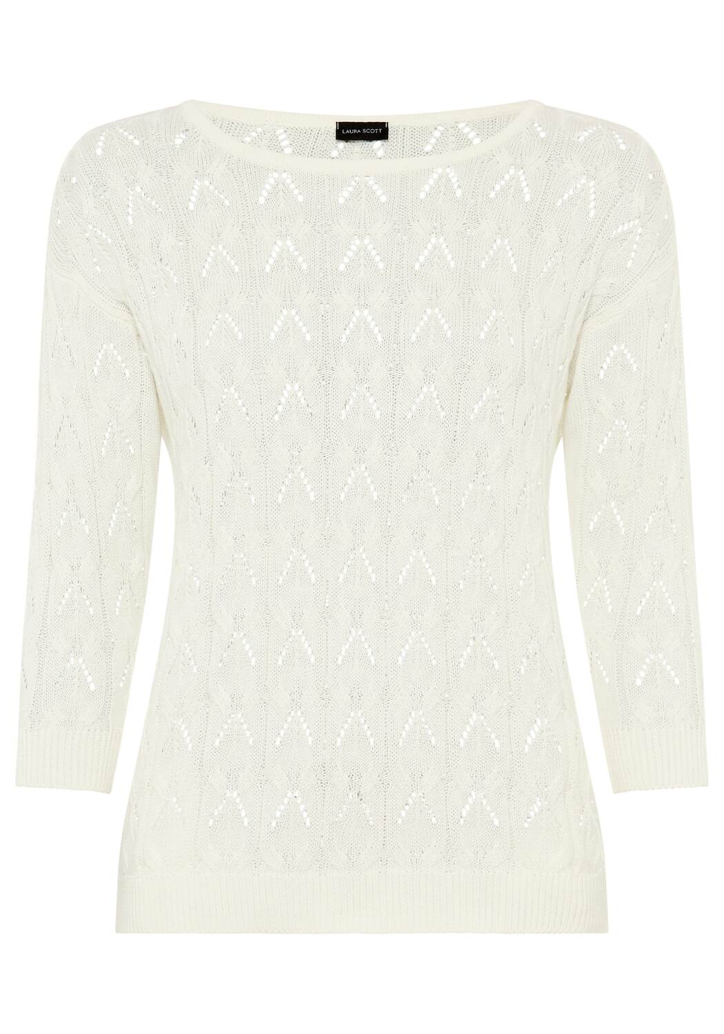LAURA SCOTT Свитер в натуральном белом цвете
LAURA SCOTT Свитер в натуральном белом цвете