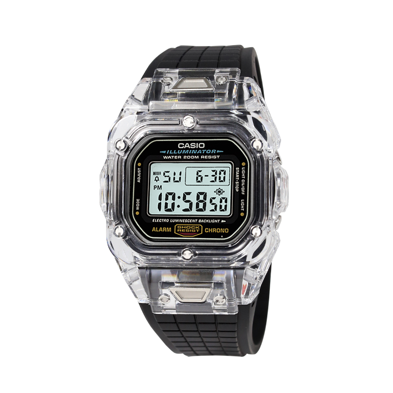 CASIO Электронные часы с резиновым ремешком Retrofit Series DW 5600UE 1, унисекс, черный циферблат
CASIO Электронные часы с резиновым ремешком Retrofit Series DW 5600UE 1, унисекс, черный циферблат