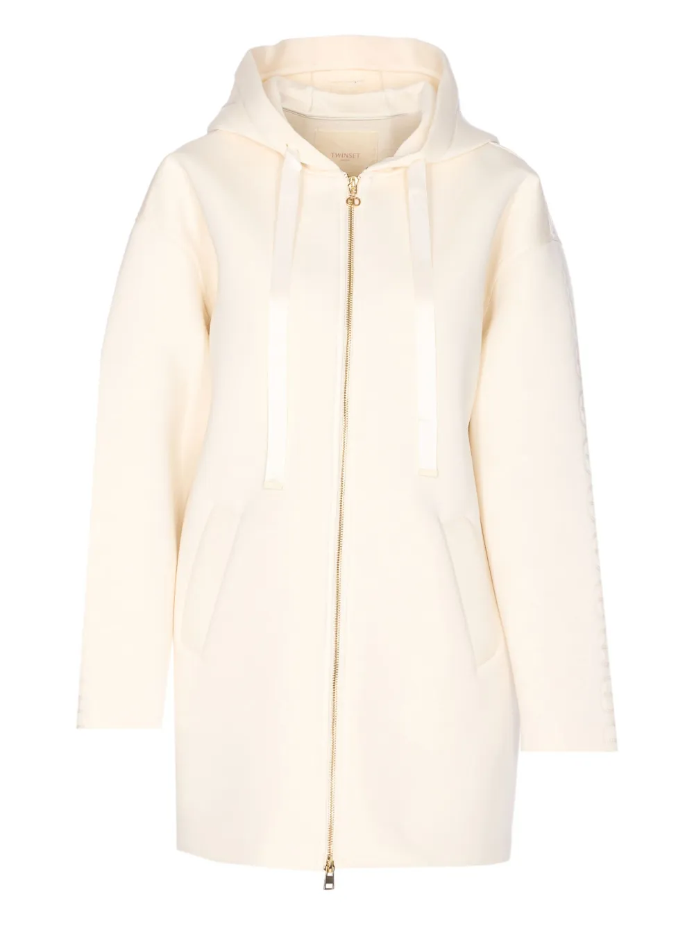 Пальто на молнии с капюшоном TWINSET, белый
Пальто на молнии с капюшоном TWINSET, белый
