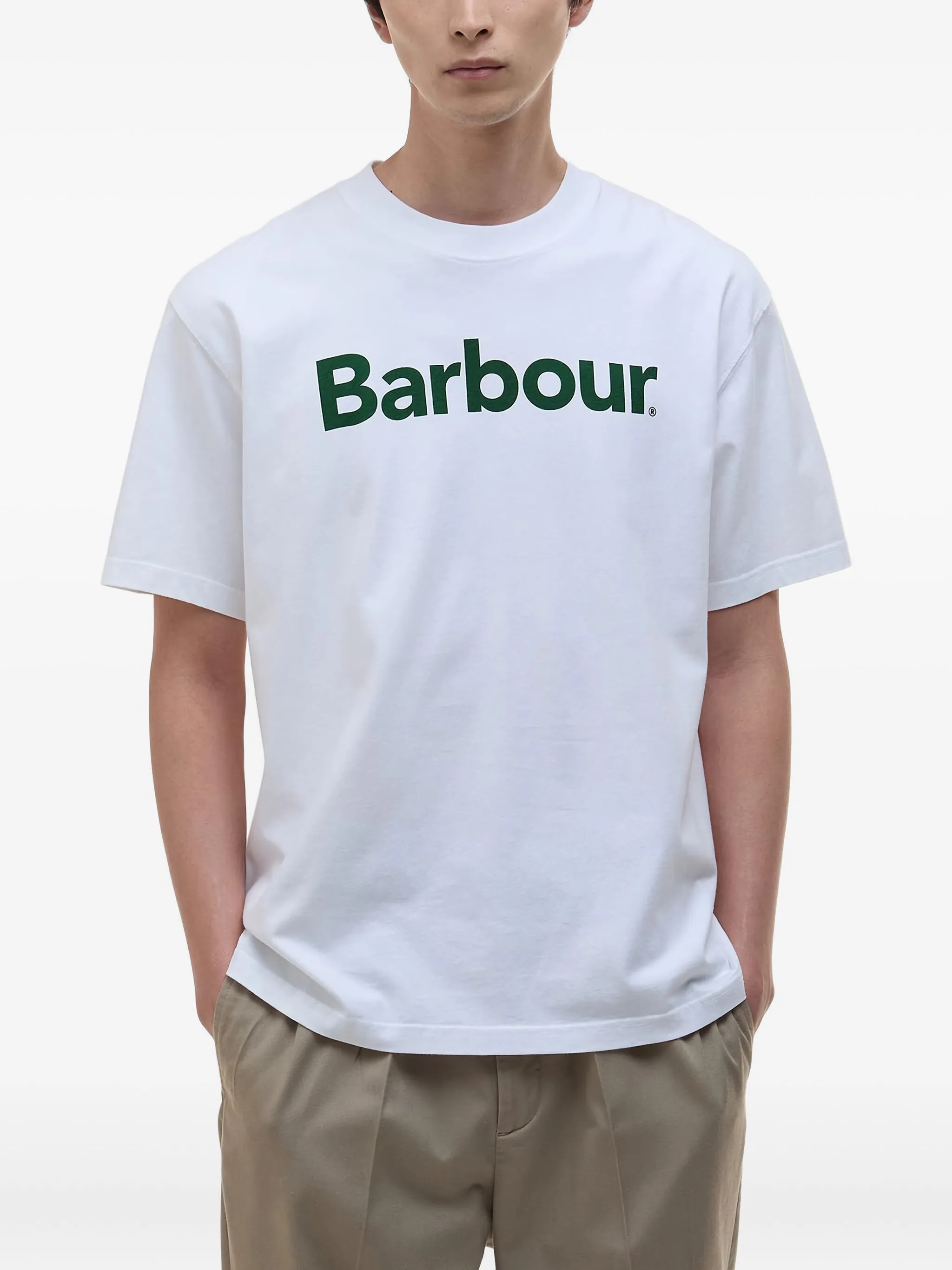 Футболка с логотипом Barbour, белый
Футболка с логотипом Barbour, белый