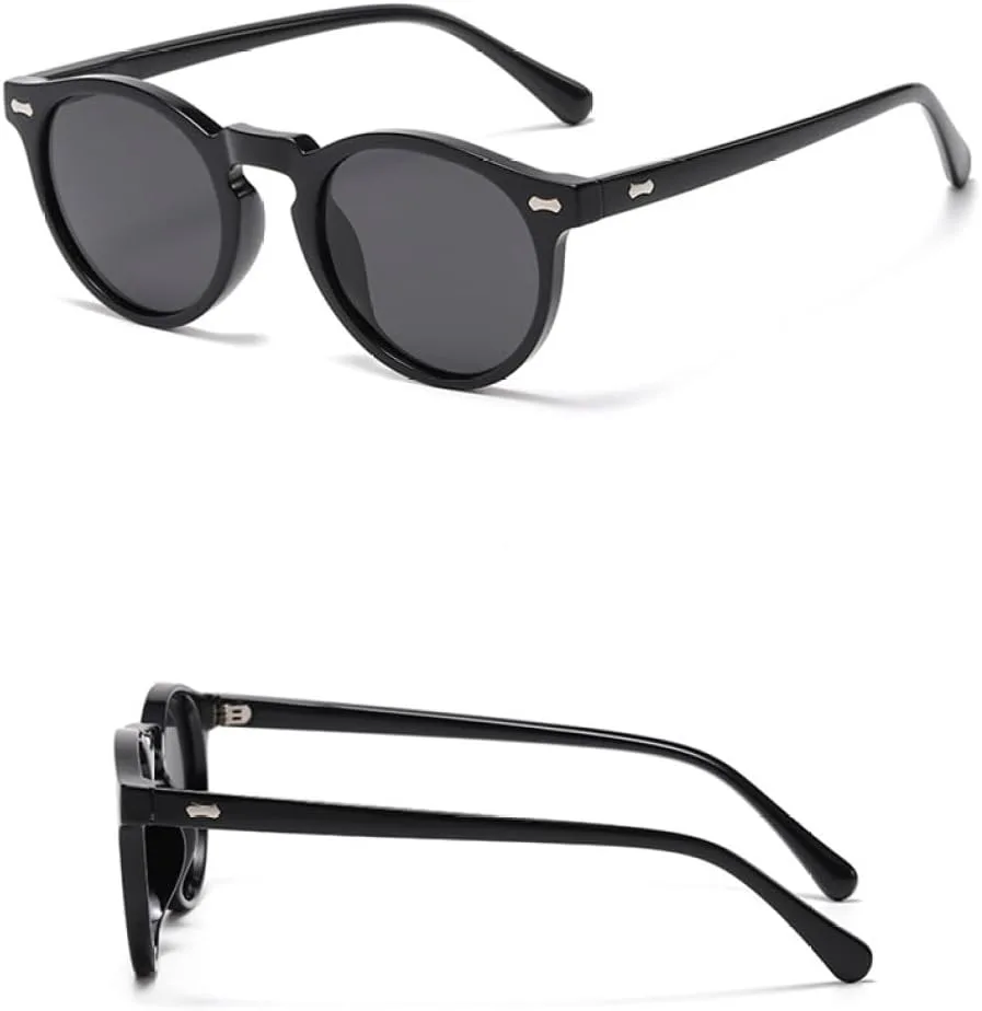 Ретро круглые поляризованные солнцезащитные очки для женщин, модные очки с заклепками, защита от УФ-излучения UV400, панк-очки темно-зеленого цвета generic, C1-33437
Ретро круглые поляризованные солнцезащитные очки для женщин, модные очки с заклепками, защита от УФ-излучения UV400, панк-очки темно-зеленого цвета generic, C1-33437