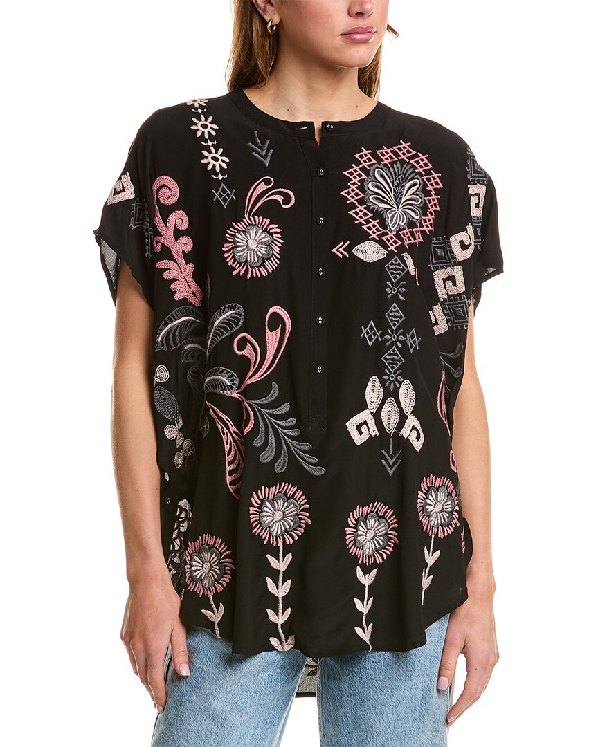 Джонни Уос Шелковое пончо Johnny Was, черный
Джонни Уос Шелковое пончо Johnny Was, черный