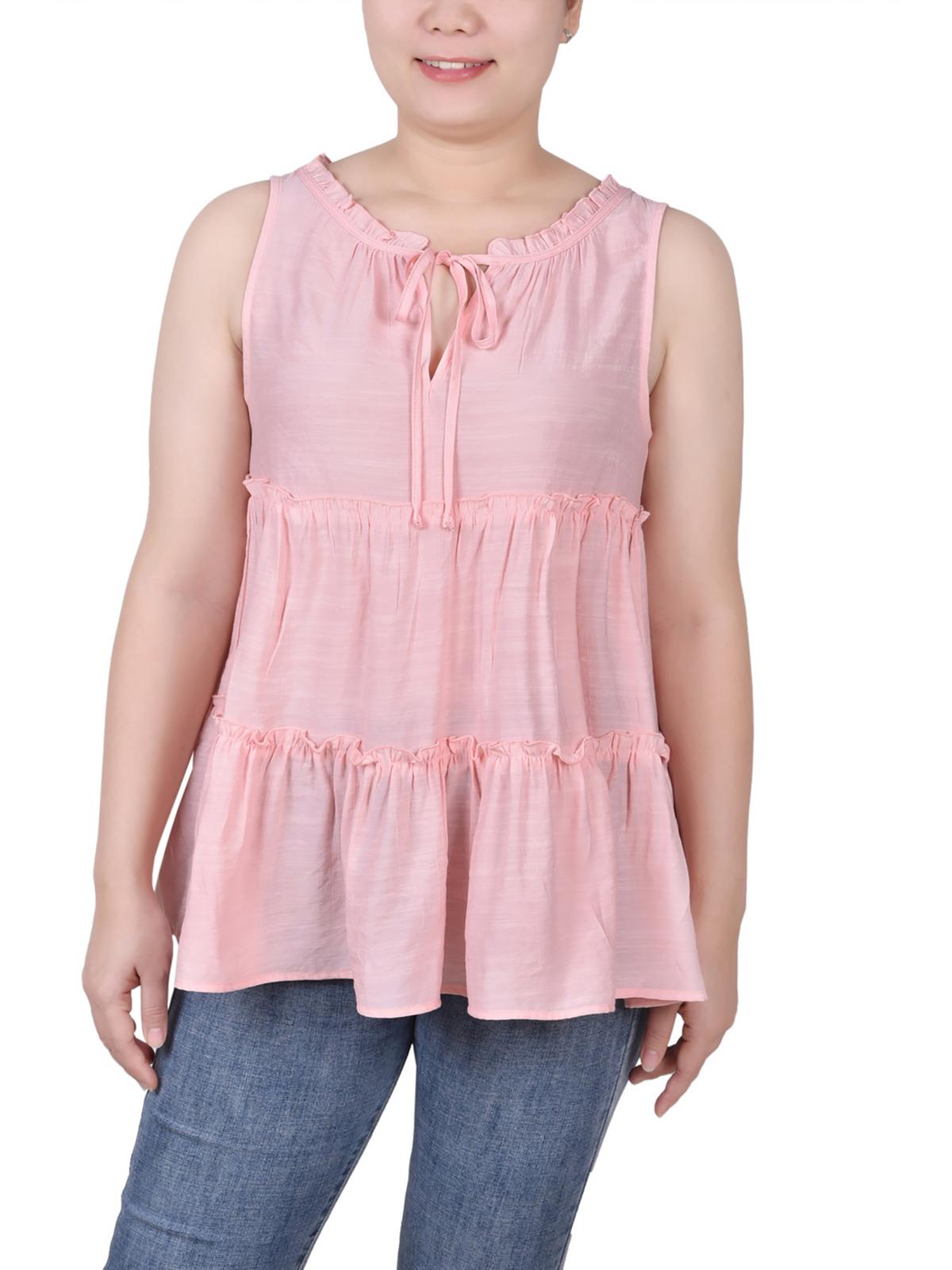 Женская многоярусная блузка без рукавов Petites NY Collection, цвет crystal pink
Женская многоярусная блузка без рукавов Petites NY Collection, цвет crystal pink