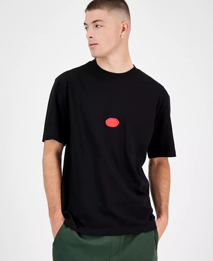 Мужская футболка Divis Relaxed Fit с купоновым крашением и логотипом Stamp Hugo Boss, черный
Мужская футболка Divis Relaxed Fit с купоновым крашением и логотипом Stamp Hugo Boss, черный