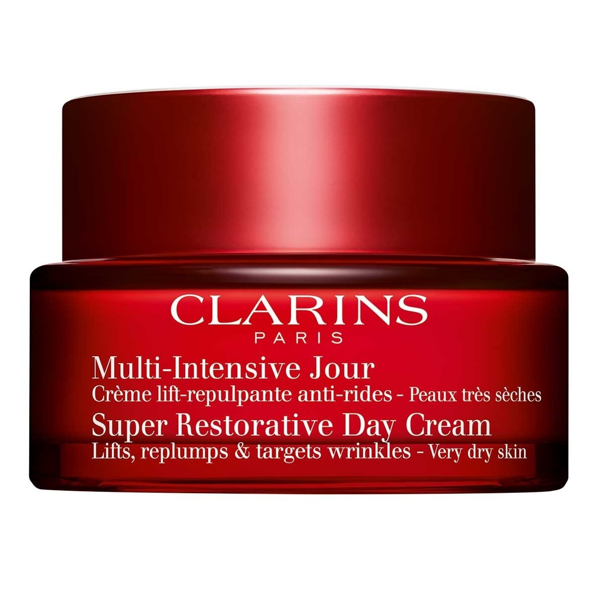 Дневной крем для лица multi-intensive 50+ super restorative day cream very dry skin Clarins, объем 50 мл.
Дневной крем для лица multi-intensive 50+ super restorative day cream very dry skin Clarins, объем 50 мл.