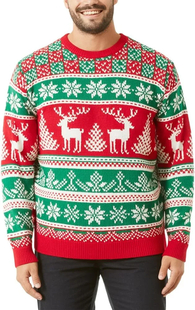 Рождественский свитер Funny Knit Pullover мужской праздничный с принтом Grewear
Рождественский свитер Funny Knit Pullover мужской праздничный с принтом Grewear