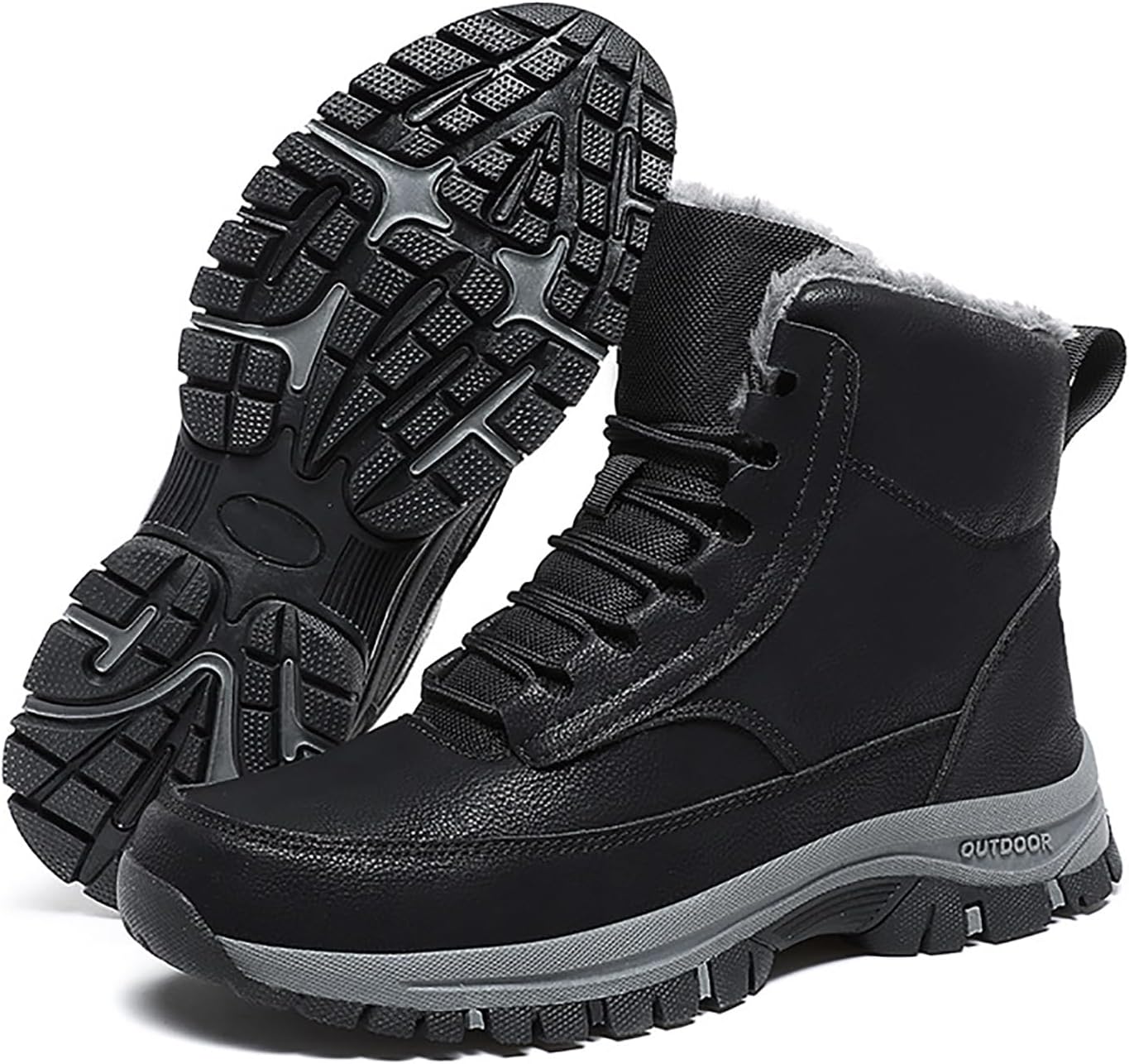 Мужские зимние ботинки с меховой подкладкой, высокие, водонепроницаемые, шнуровку, противоскользящие, для походов, теплые, до щиколотки, удобные для ходьбы, подъема, работы и трекинга Enoegmsd, черный
Мужские зимние ботинки с меховой подкладкой, высокие, водонепроницаемые, шнуровку, противоскользящие, для походов, теплые, до щиколотки, удобные для ходьбы, подъема, работы и трекинга Enoegmsd, черный