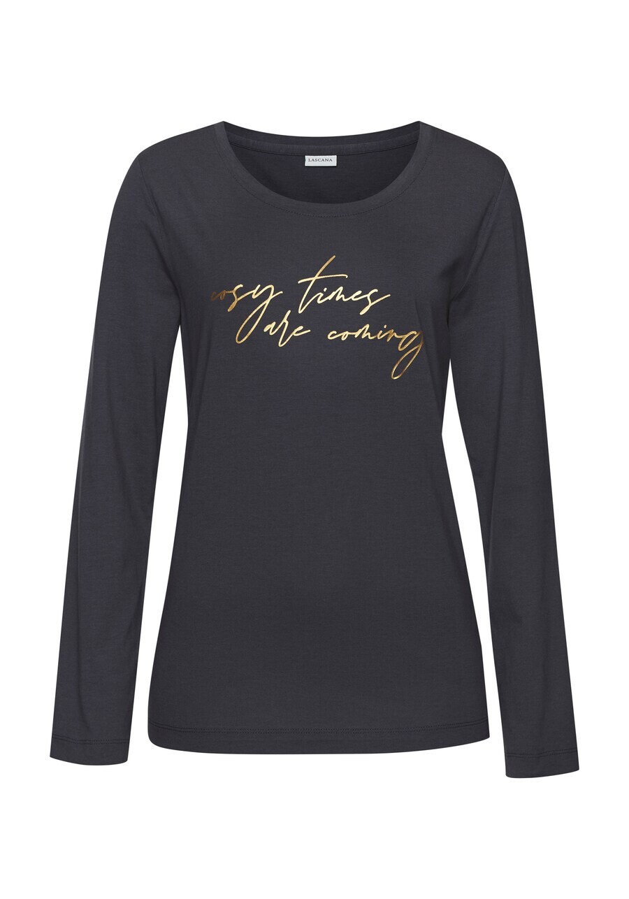 Пижамный топ LASCANA Pajama Shirt, антрацит
Пижамный топ LASCANA Pajama Shirt, антрацит