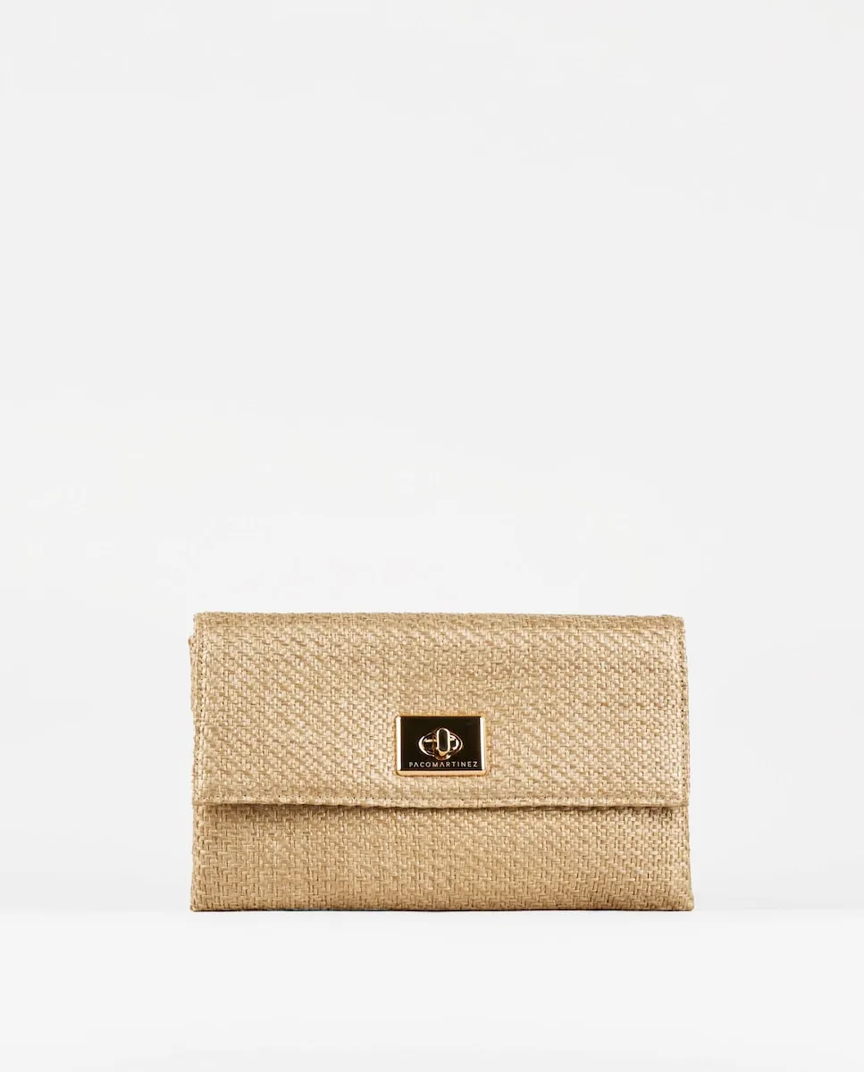 Сумка для вечеринки в стиле конверта из натуральной рафии Pacomartinez, бежевый
Сумка для вечеринки в стиле конверта из натуральной рафии Pacomartinez, бежевый