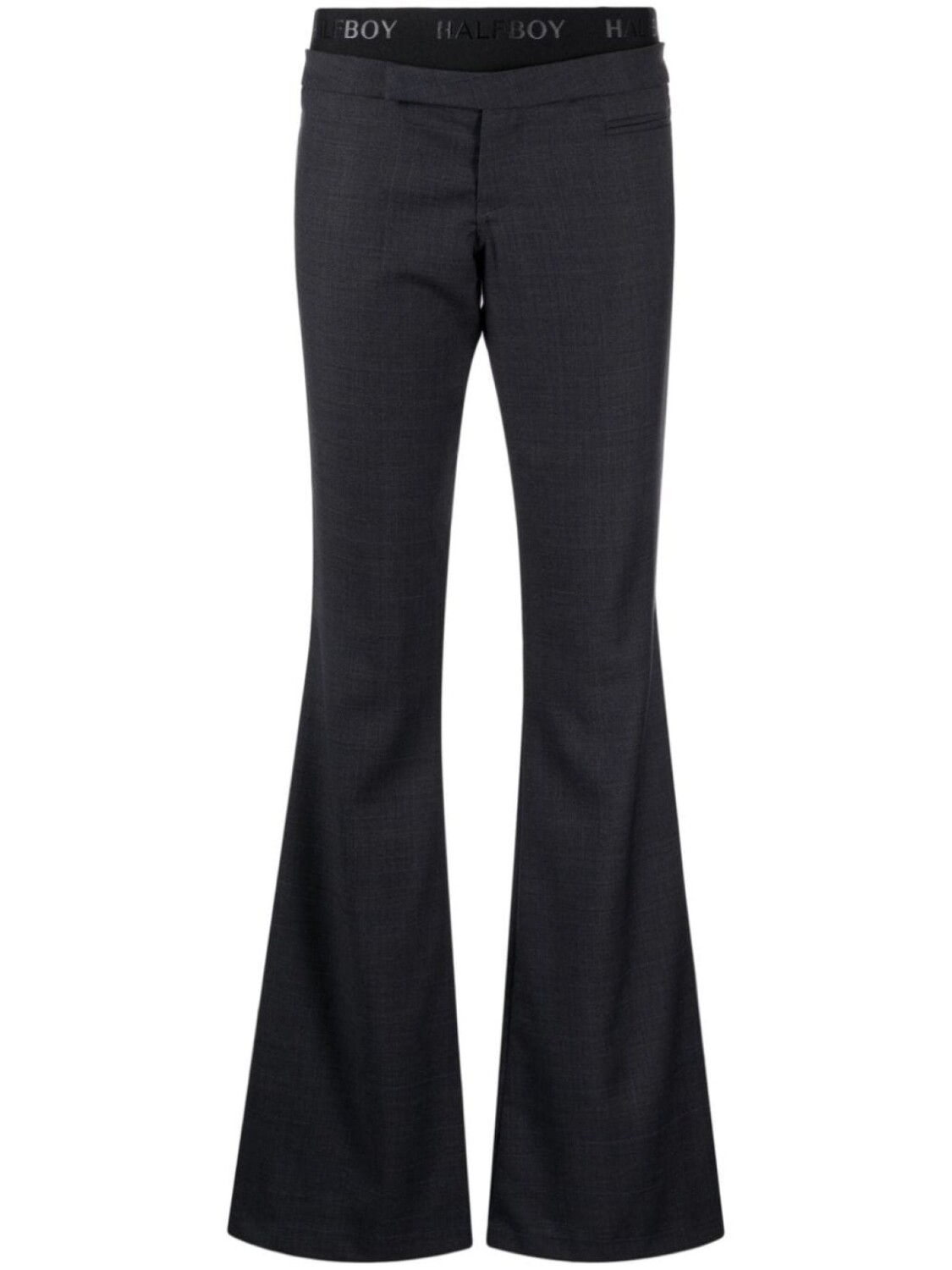 Halfboy расклешенные брюки с логотипом, серый
Halfboy расклешенные брюки с логотипом, серый