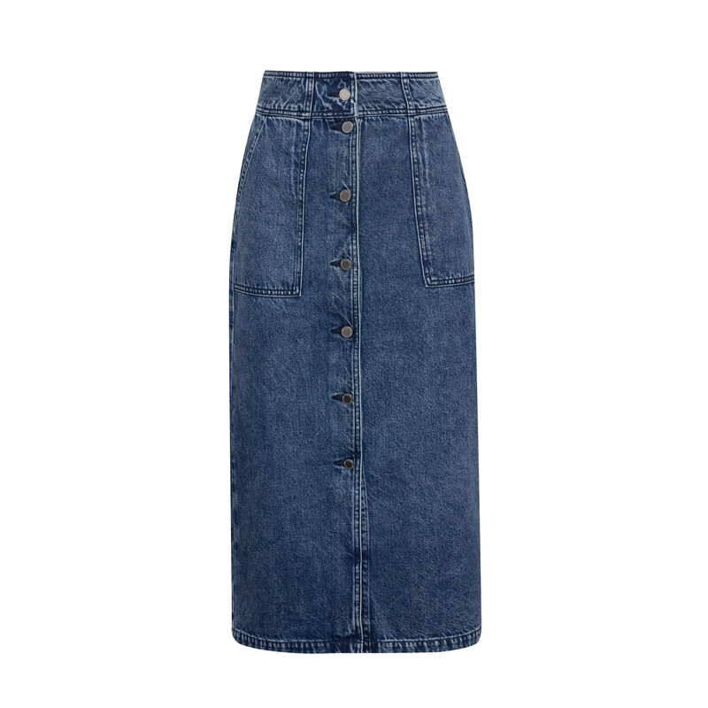 Юбка джинсовая Deep Breath на пуговицах, синий
Юбка джинсовая Deep Breath на пуговицах, синий