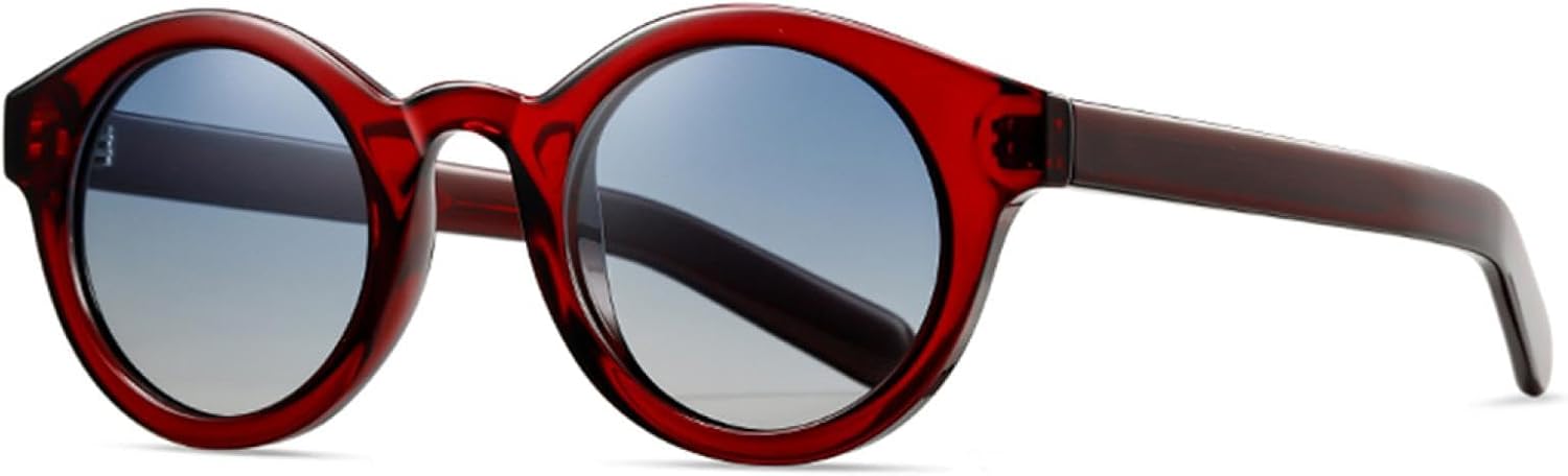 Солнцезащитные очки в круглой оправе в стиле ретро для женщин, коричневые и черные, поляризованные, для мужчин, с защитой от УФ-излучения UV400, ацетатная оправа SZVVBKK, Red With Blue
Солнцезащитные очки в круглой оправе в стиле ретро для женщин, коричневые и черные, поляризованные, для мужчин, с защитой от УФ-излучения UV400, ацетатная оправа SZVVBKK, Red With Blue