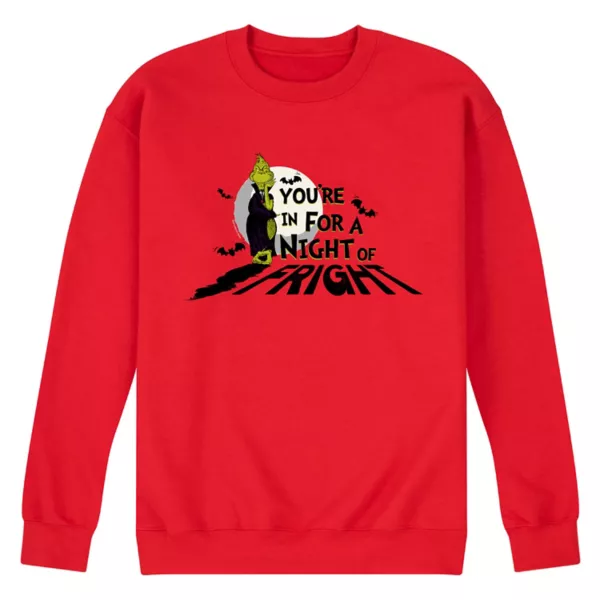 Мужская флисовая толстовка с Доктором Сьюзом Гринчем "Вам предстоит ночь" Licensed Character, красный
Мужская флисовая толстовка с Доктором Сьюзом Гринчем "Вам предстоит ночь" Licensed Character, красный