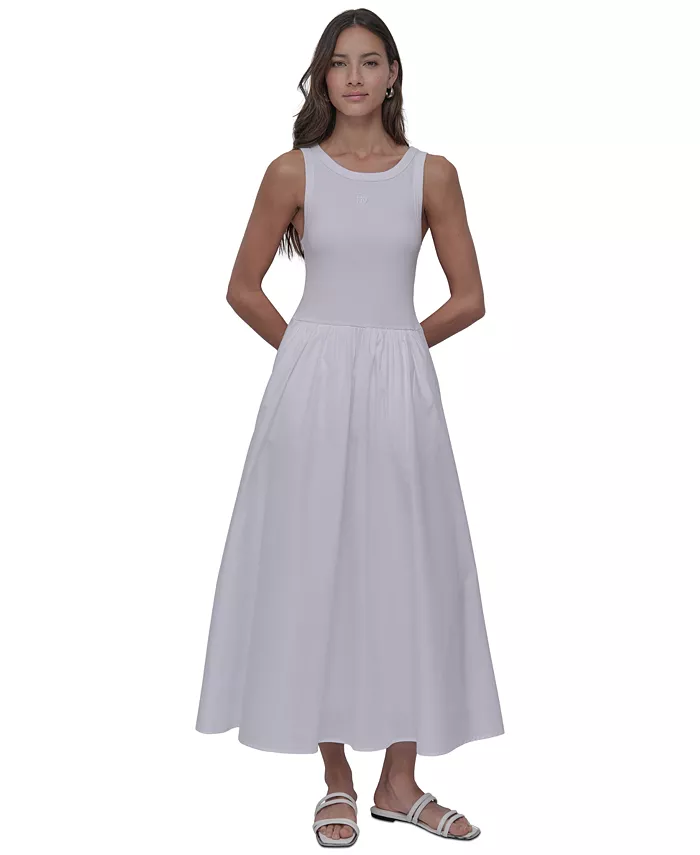 Женское платье-майка Mixed-Media DKNY Jeans, белый
Женское платье-майка Mixed-Media DKNY Jeans, белый