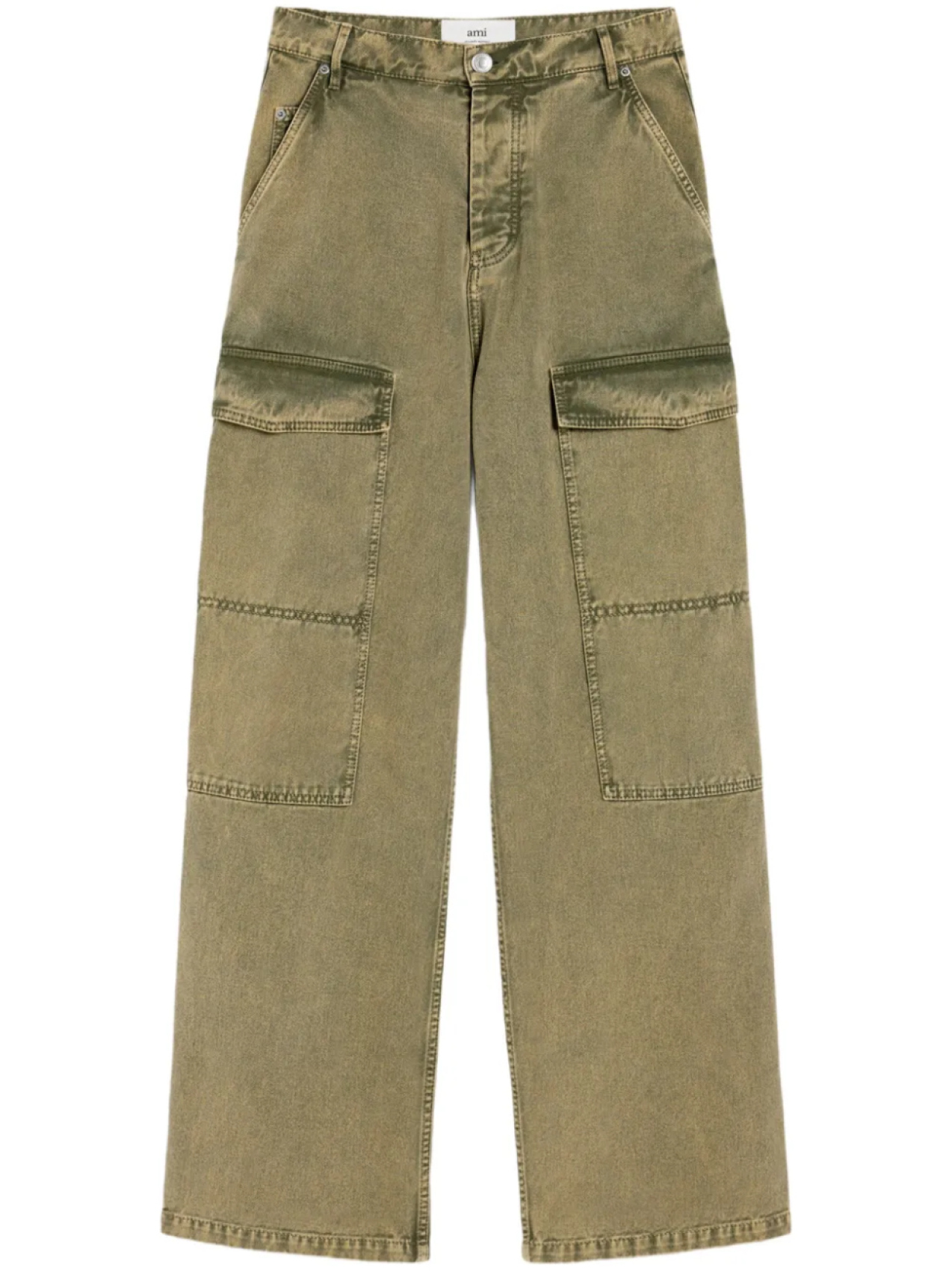 Широкие джинсы карго AMI Paris, нейтральный
Широкие джинсы карго AMI Paris, нейтральный