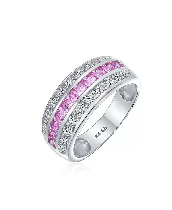 Кольцо в стиле ар-деко с розово-голубым прозрачным кубическим цирконием, 3 ряда, эффектное, из стерлингового серебра, 8 мм Bling Jewelry, pink
Кольцо в стиле ар-деко с розово-голубым прозрачным кубическим цирконием, 3 ряда, эффектное, из стерлингового серебра, 8 мм Bling Jewelry, pink