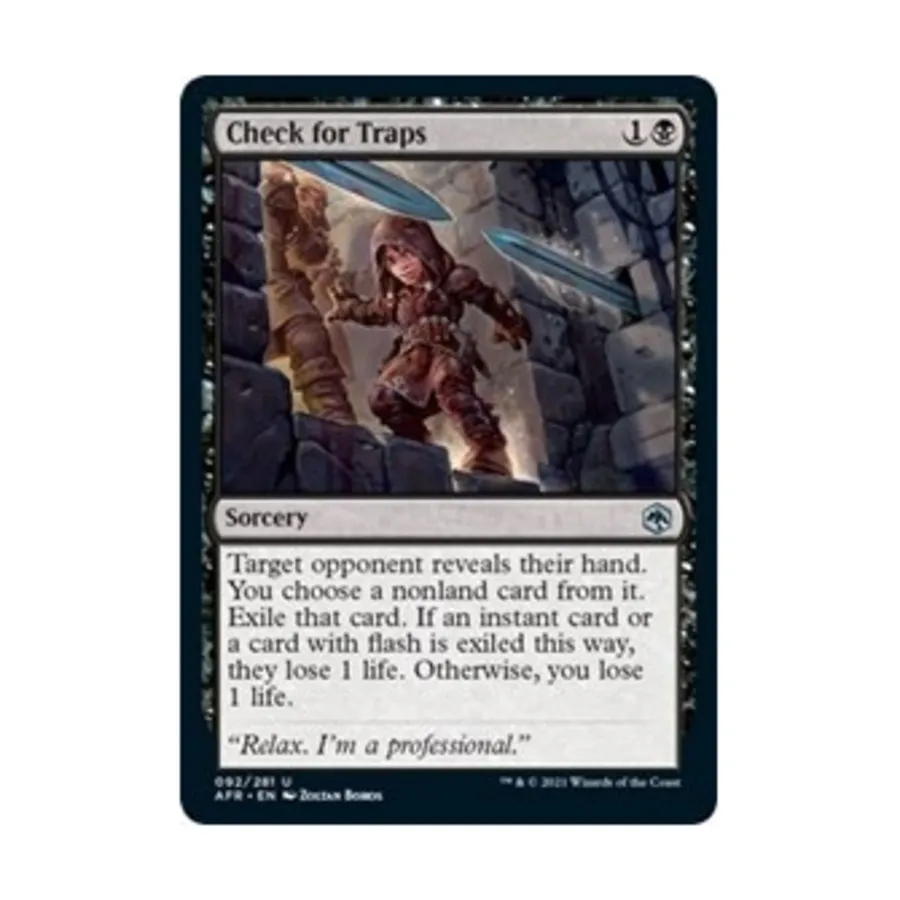 CCG Проверьте наличие ловушек (U), MTG - Adventures in the Forgotten Realms
CCG Проверьте наличие ловушек (U), MTG - Adventures in the Forgotten Realms