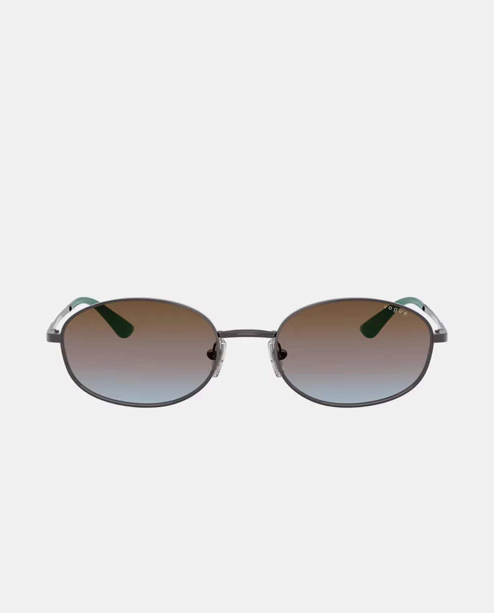 Женские овальные солнцезащитные очки с металлическим отливом зеленого цвета Vogue, сиреневый
Женские овальные солнцезащитные очки с металлическим отливом зеленого цвета Vogue, сиреневый