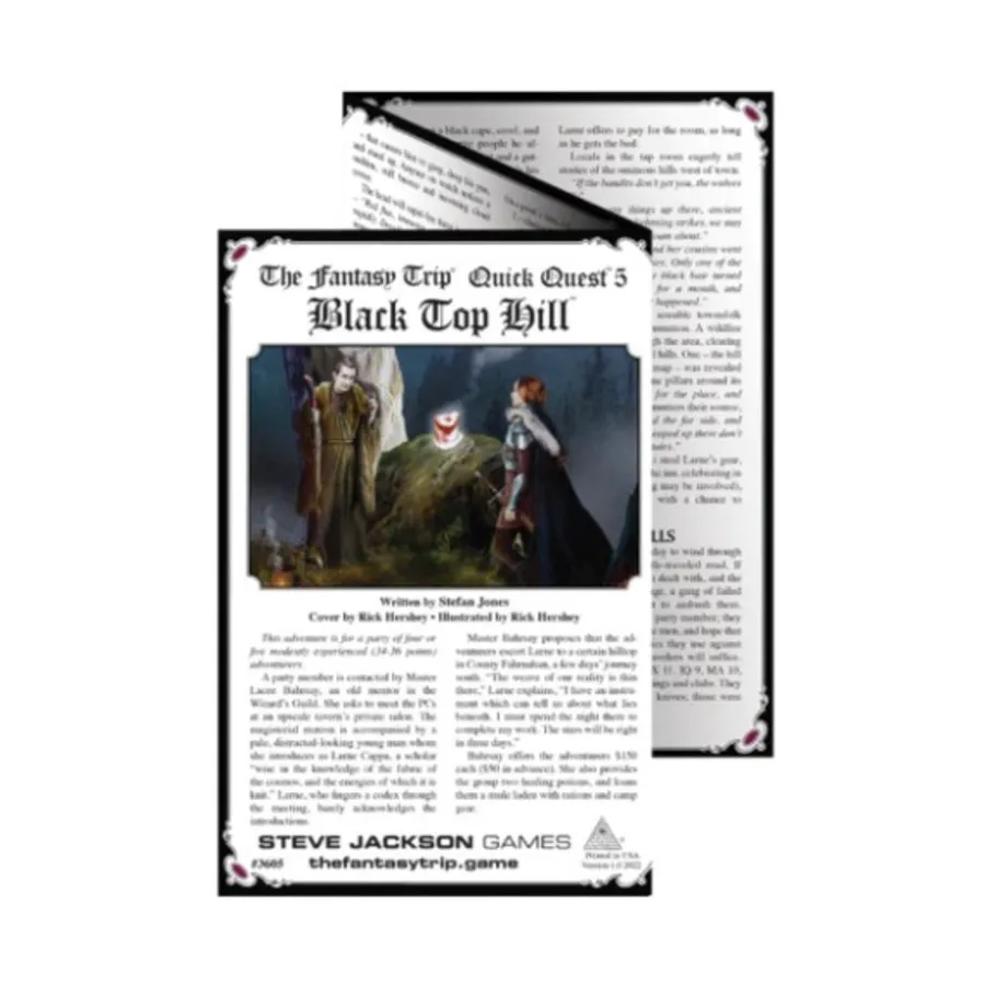 Модуль Quick Quest #5 - Black Top Hill, Fantasy Trip (Steve Jackson Games)
Модуль Quick Quest #5 - Black Top Hill, Fantasy Trip (Steve Jackson Games)