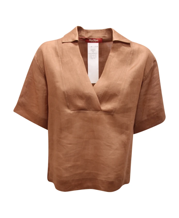 Рубашка из льна Max Mara, коричневый
Рубашка из льна Max Mara, коричневый