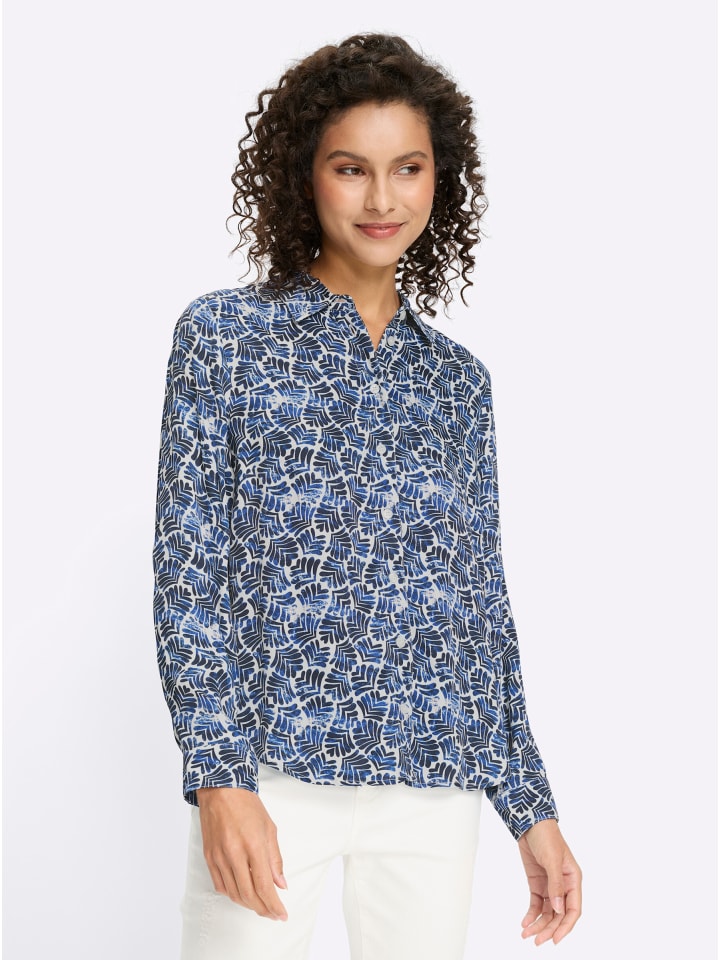 Heine Блузка с принтом темно-синего и кремового цвета
Heine Блузка с принтом темно-синего и кремового цвета