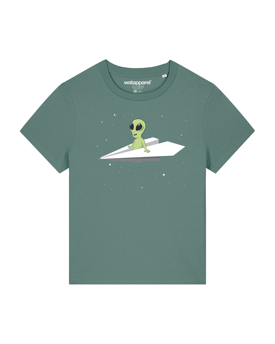Рубашка Watapparel Alien on a paper plane, зеленый
Рубашка Watapparel Alien on a paper plane, зеленый