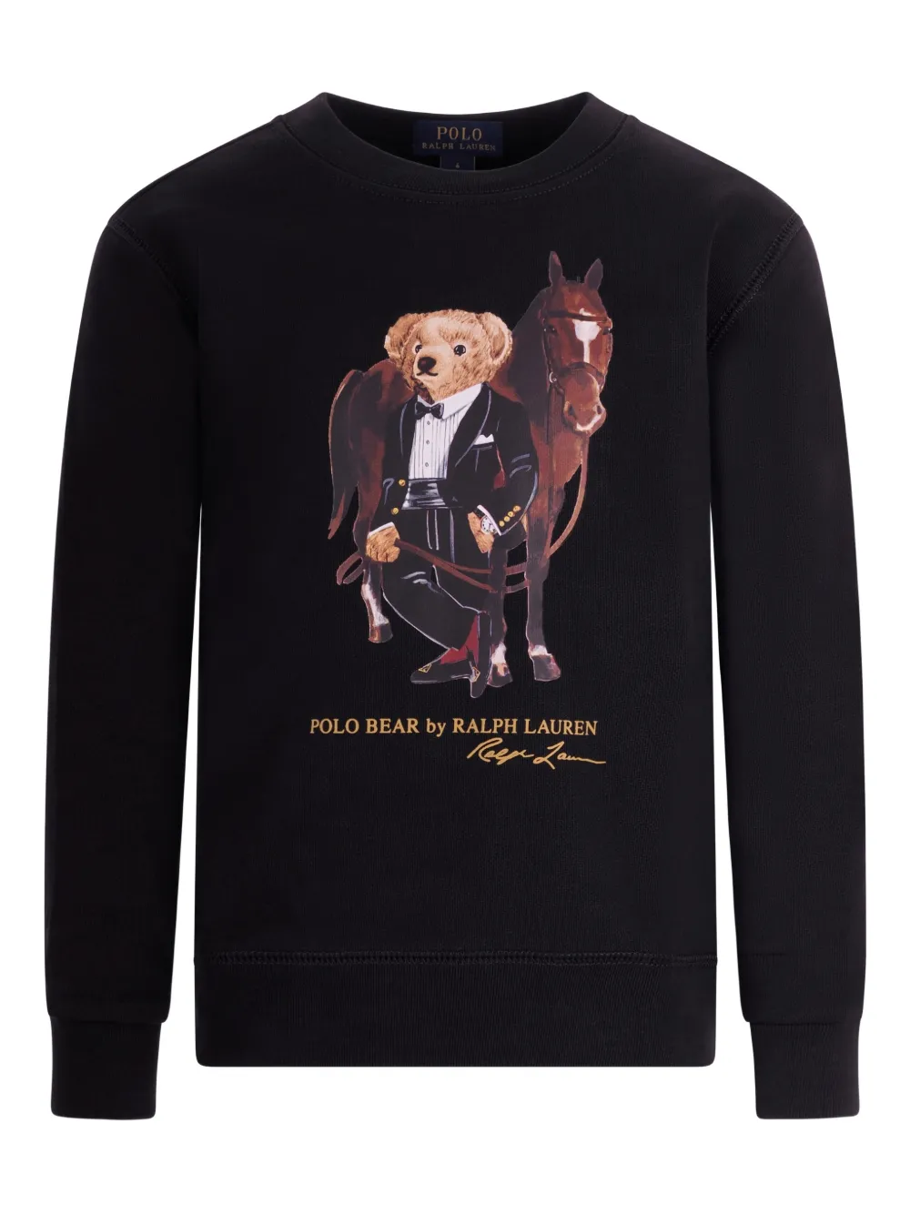 Свитшот с принтом медведя Polo Ralph Lauren Kids, черный
Свитшот с принтом медведя Polo Ralph Lauren Kids, черный