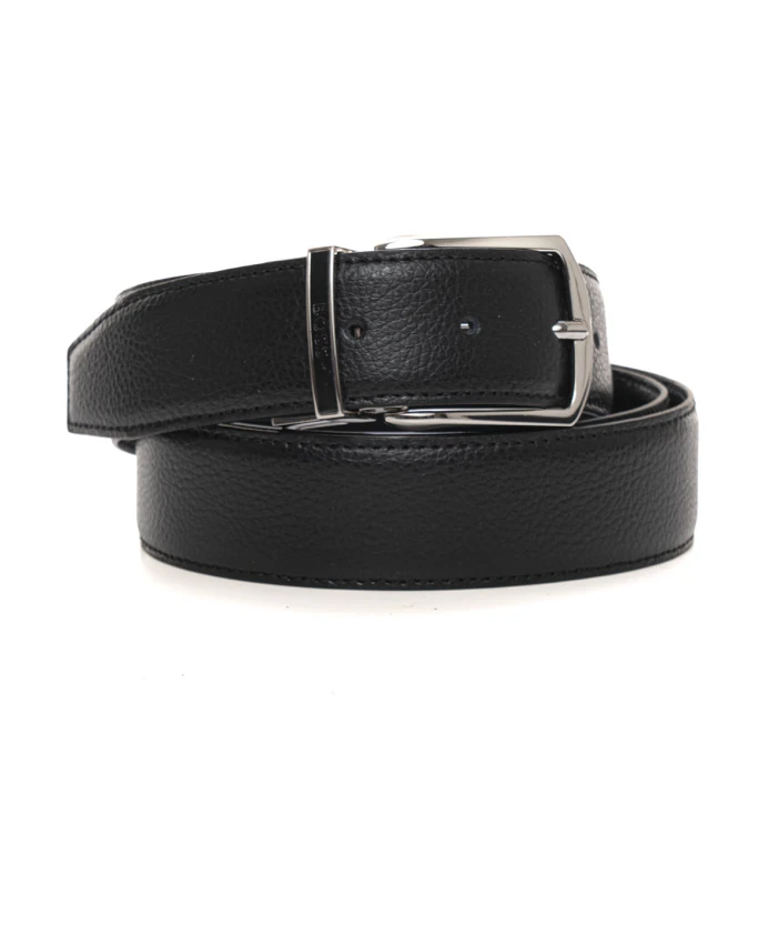 Регулируемый двусторонний кожаный ремень с логотипом. Hugo, черный
Регулируемый двусторонний кожаный ремень с логотипом. Hugo, черный