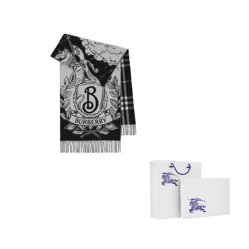 Burberry Шарф Stormy Knight, Black/White
Burberry Шарф Stormy Knight, Black/White