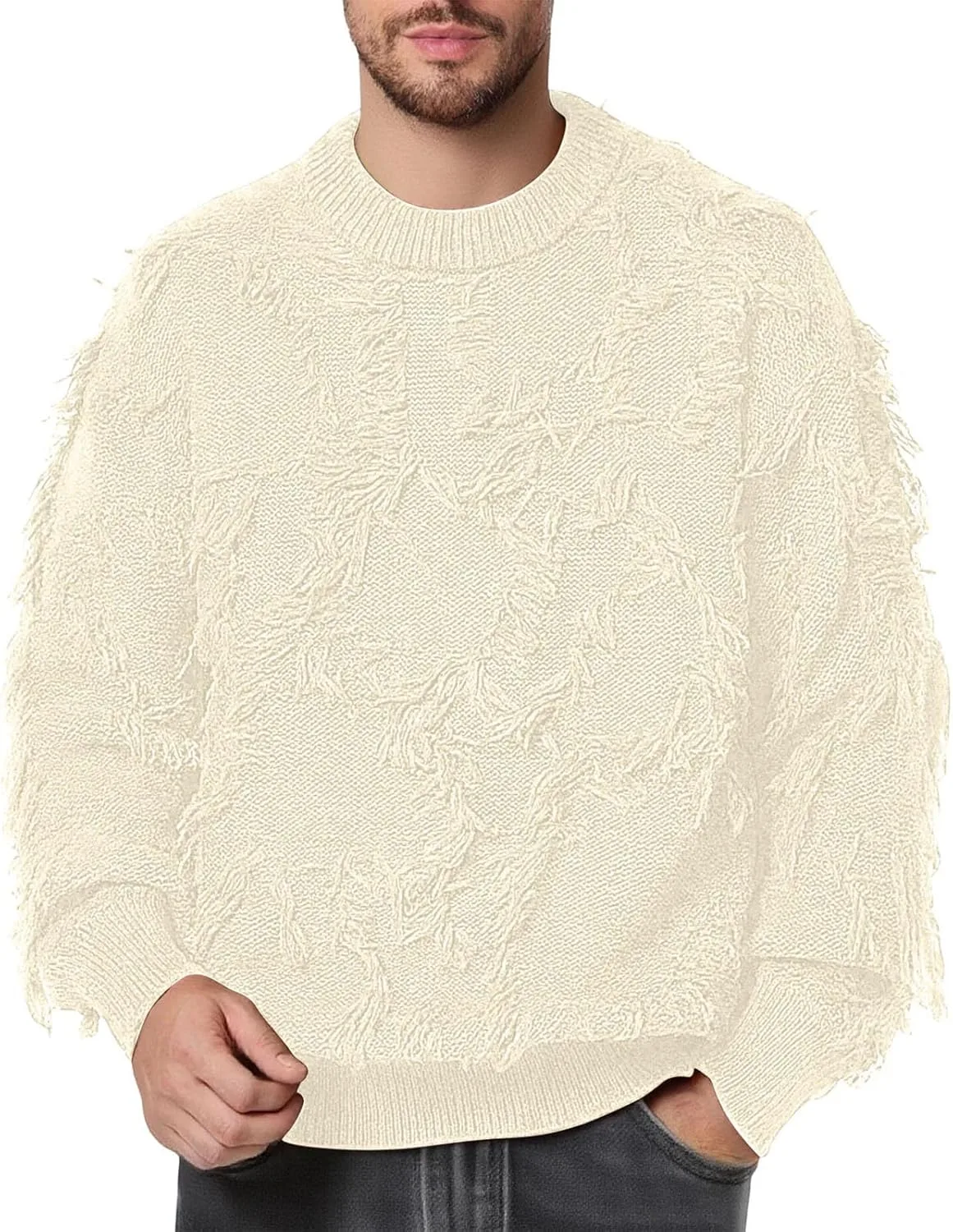 Свитер мужской Cambkatl с кистями, свободный вязаный пуловер
Свитер мужской Cambkatl с кистями, свободный вязаный пуловер