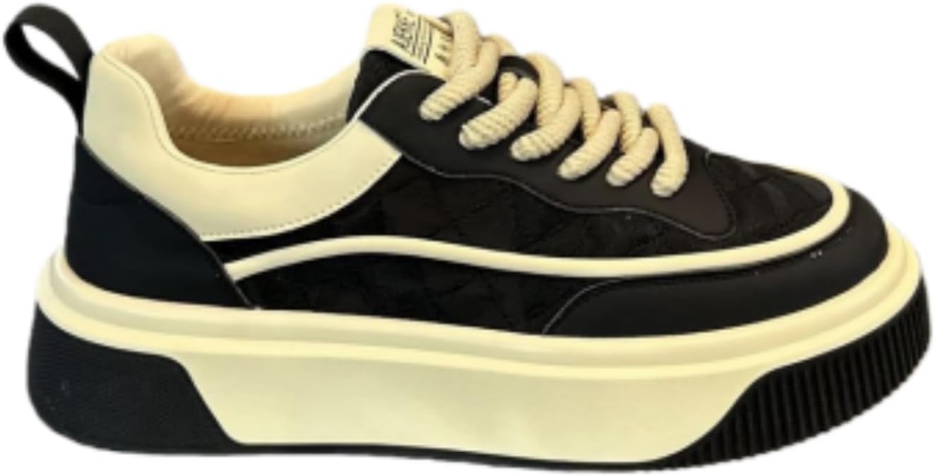 Мужские стильные кроссовки на платформе с цветными блоками, ретро повседневные шнурованные туфли с контрастной подкладкой, идеально подходят для повседневной носки и уличного стиля Aokisx, черный
Мужские стильные кроссовки на платформе с цветными блоками, ретро повседневные шнурованные туфли с контрастной подкладкой, идеально подходят для повседневной носки и уличного стиля Aokisx, черный