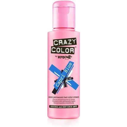 Полуперманентные краски для волос Crazy Color 100 мл Капри Синий, Renbow
Полуперманентные краски для волос Crazy Color 100 мл Капри Синий, Renbow