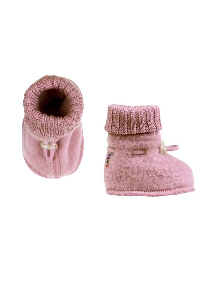 Joha Пинетки/ботинки для ползания из мериносовой шерсти цвета старой розы
Joha Пинетки/ботинки для ползания из мериносовой шерсти цвета старой розы