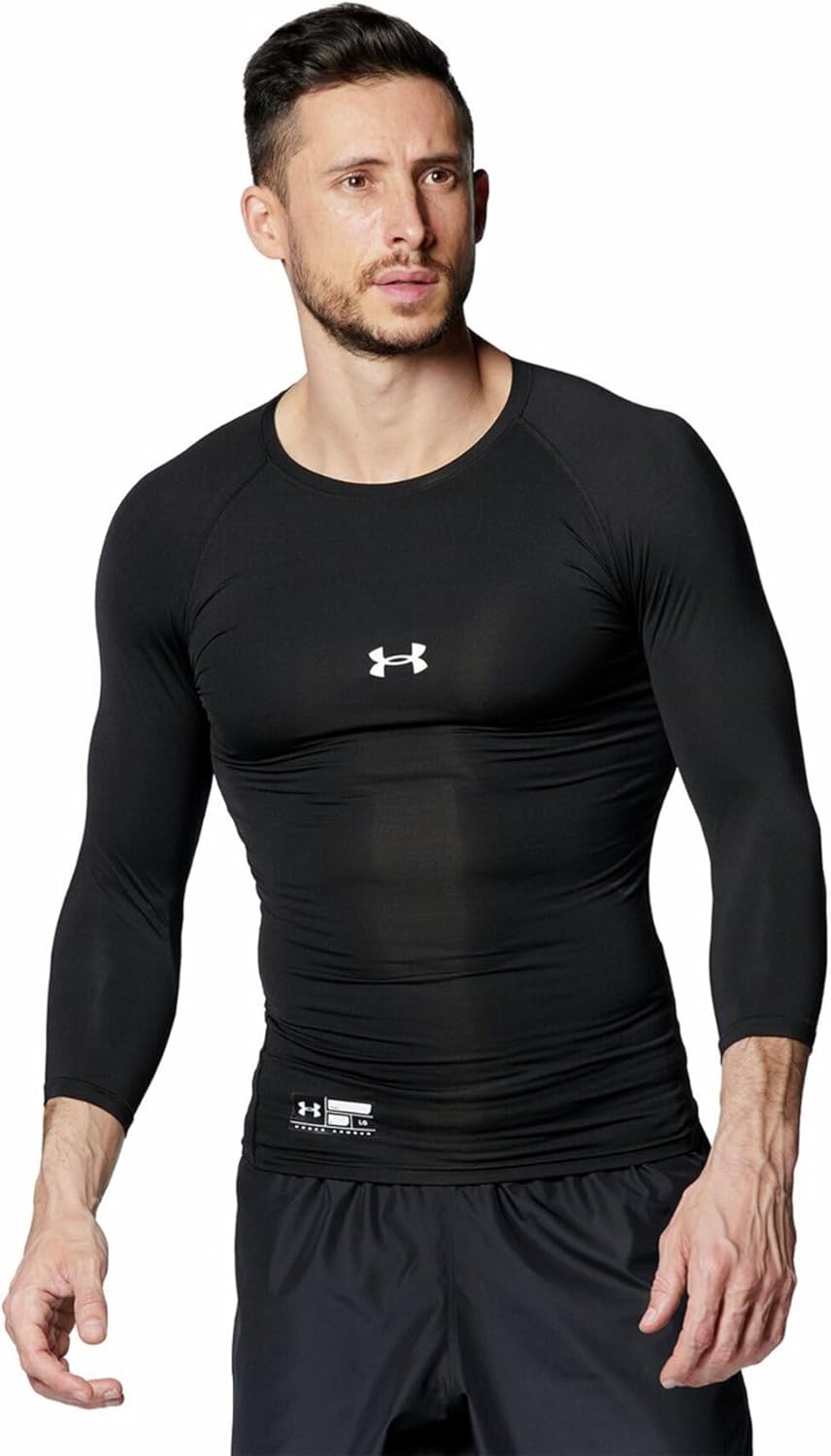 Мужская компрессионная футболка UNDER ARMOUR UA HeatGear Armor с рукавом 3/4 и круглым вырезом, черный
Мужская компрессионная футболка UNDER ARMOUR UA HeatGear Armor с рукавом 3/4 и круглым вырезом, черный