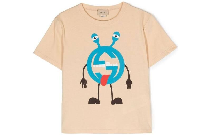 Футболка детская Gucci с мультяшным логотипом, белый
Футболка детская Gucci с мультяшным логотипом, белый