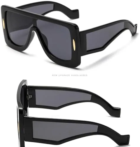 Модные солнцезащитные очки в крупной оправе 2026 года, авангардные женские солнцезащитные очки в стиле панк, с защитой от УФ-излучения MTZJH, Brown Black
Модные солнцезащитные очки в крупной оправе 2026 года, авангардные женские солнцезащитные очки в стиле панк, с защитой от УФ-излучения MTZJH, Brown Black