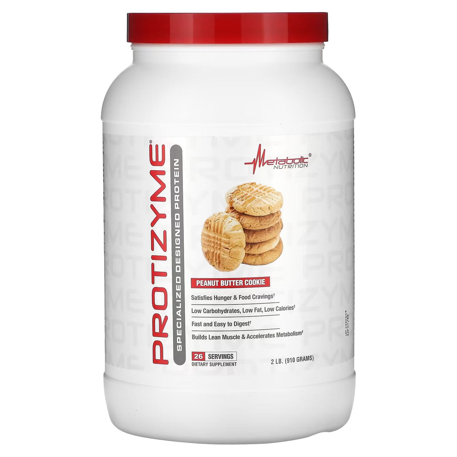 Protizyme, Протеин специального назначения, печенье с арахисовым маслом, 2 фунта (910 г) Metabolic Nutrition
Protizyme, Протеин специального назначения, печенье с арахисовым маслом, 2 фунта (910 г) Metabolic Nutrition