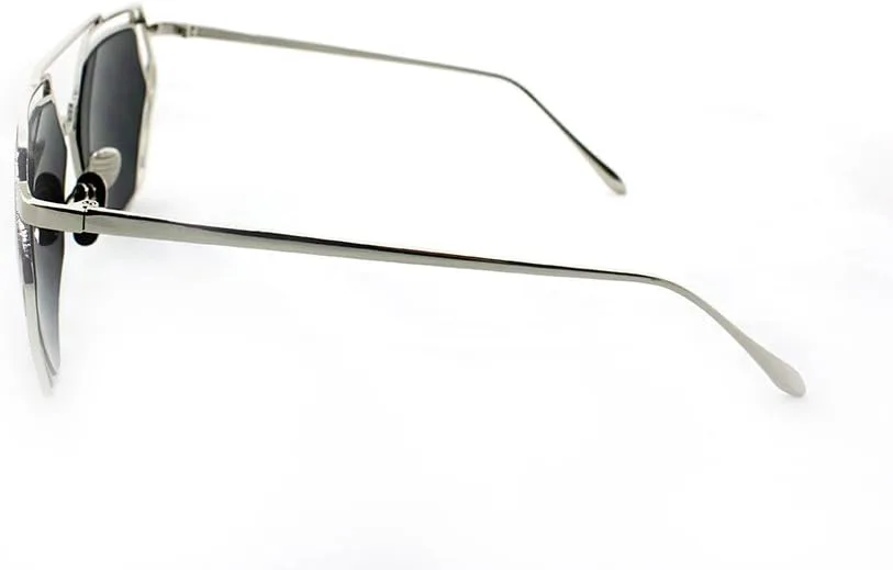 Солнцезащитные очки Newbee Fashion "Exposure" с геометрическим дизайном, выполненные из высококачественного матового алюминия Newbee Fashion Sunglasses, Silver/Mirror
Солнцезащитные очки Newbee Fashion "Exposure" с геометрическим дизайном, выполненные из высококачественного матового алюминия Newbee Fashion Sunglasses, Silver/Mirror