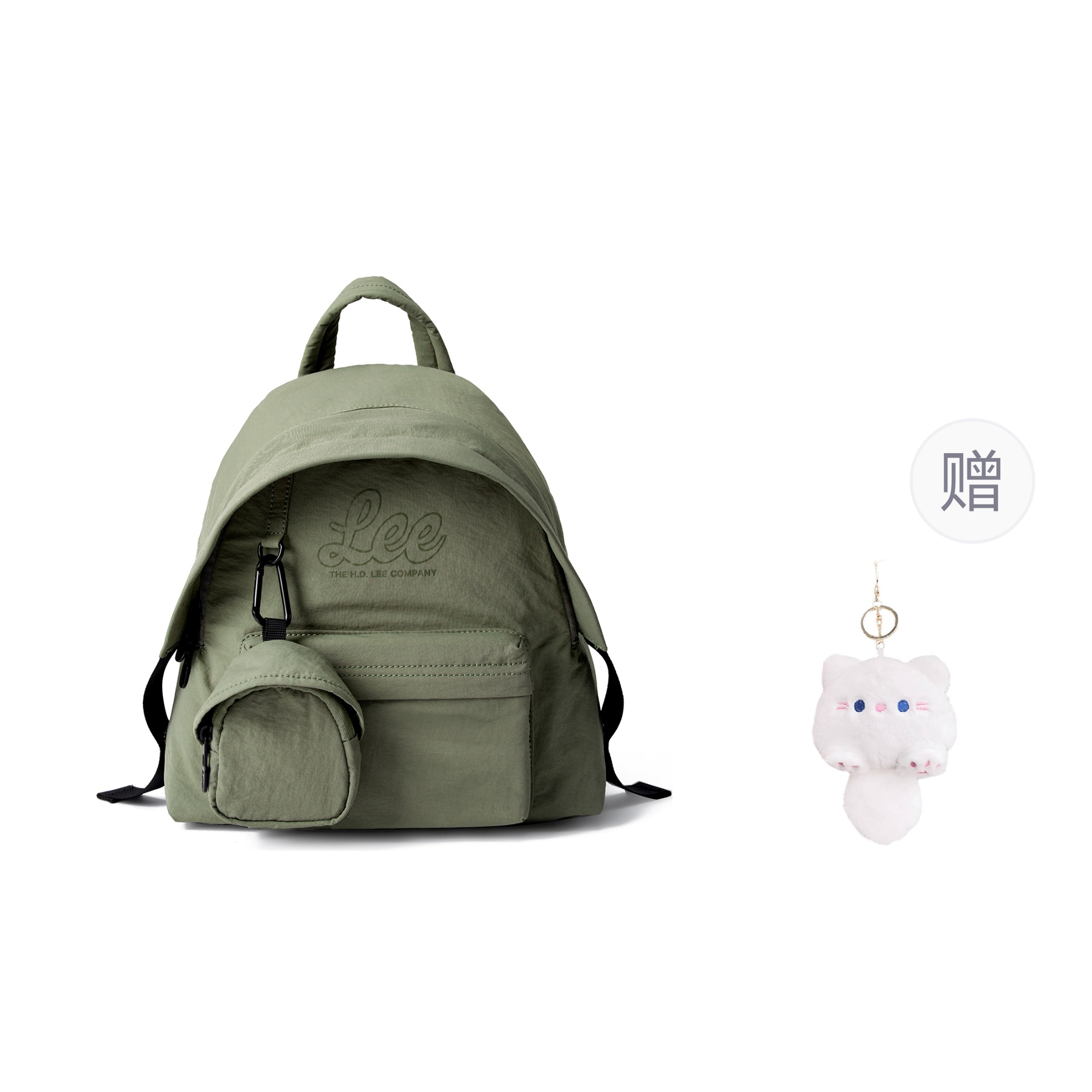 Lee Тканевый рюкзак Унисекс Мультиколор, Liquorice Green+Exclusive Pendant 
Lee Тканевый рюкзак Унисекс Мультиколор, Liquorice Green+Exclusive Pendant