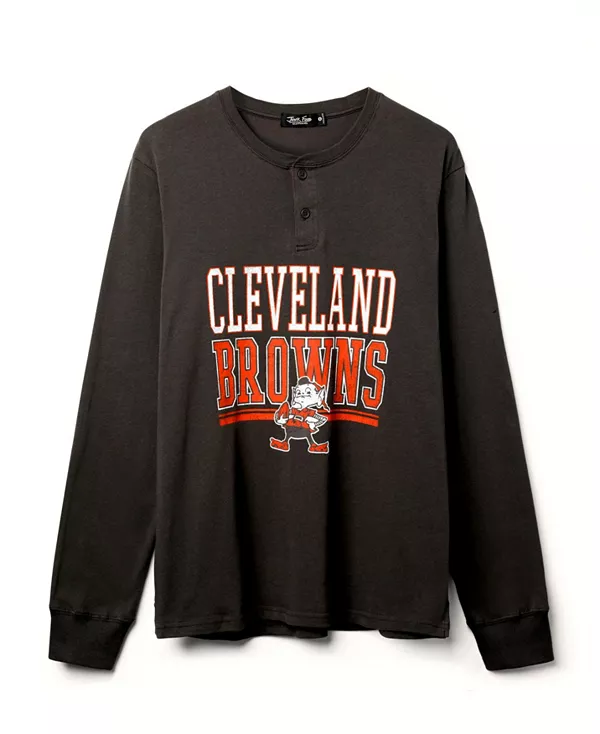 Футболка-Поло с длинным рукавом унисекс с символикой НФЛ «Кливленд Браунс». Junk Food Clothing, серый
Футболка-Поло с длинным рукавом унисекс с символикой НФЛ «Кливленд Браунс». Junk Food Clothing, серый
