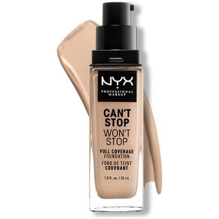 NYX Professional Makeup Can't Stop Won't Stop Тональный крем с полным покрытием 04 Светлый цвет слоновой кости, 30 мл
NYX Professional Makeup Can't Stop Won't Stop Тональный крем с полным покрытием 04 Светлый цвет слоновой кости, 30 мл